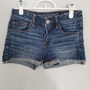 AEO denim shorts